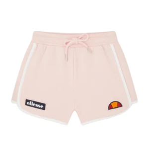 ELLESSE Retro 70s Activewear Shorts Pastel Pink White Trim Drawstring Size 6 - Picture 1 of 8