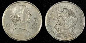 Mexico Copper-Nickel 1950 5 Centavos Josefa Ortiz de Domínguez KM# 425 (27 384) - Picture 1 of 3
