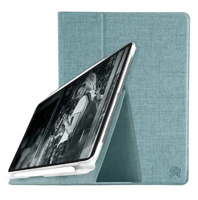 STM Standhülle Flip Folio Für Ipad Pro 11" (2018) Atlasstoff - Aqua - Bild 1 von 4