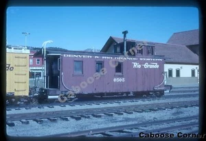 D&RGW #0505 Caboose Narrow Gauge Durango CO April 1966 ORIGINAL KODACHROME SLIDE - Picture 1 of 3