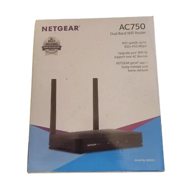 NETGEAR AC750 Dual Band WiFi Router 300 +450 MBPS Model R6020 - Image 1 of 4