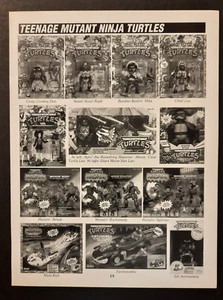 1992 TEENAGE MUTANT NINJA TURTLES Wacky Wild ~ Magazine Preview Page/PRINT AD - Picture 1 of 1
