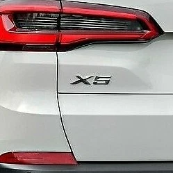 BMW Genuine G05 X5 Cerium Gray Trunk Emblem "X5" Lettering Decal Badge NEW - Image 1 of 1