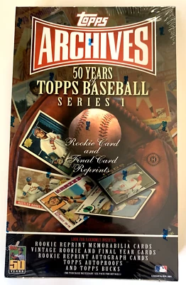 2001 TOPPS ARCHIVES BASEBALL SERIES 1  20-PACK RETAIL BOX - Image 1 of 4