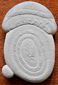 CONCRECIÓN DE CALCITA, PIEDRA DE HADAS, PIERRE-DE-FÉE, 10 X 7 CM, QUEBEC, CANADÁ 121G - Imagen 1 de 1