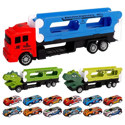 Dino Trucks+12*mini Car For Boys Dinosaur Car Truck Toys Toddler Toys Transport - image 1 of 4