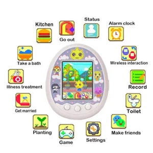 Mascota Virtual Electrónica Tamagotchi con Pantalla a Color Juego Bolsillo Virtud Interactiva - Imagen 1 de 3