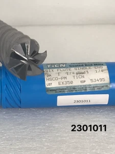 6 Flutes 1-1/4" x 1-1/4" x 6" x 8-1/2" Niagara Cutter HSCO-PM Square End Mill Ti - Picture 1 of 10