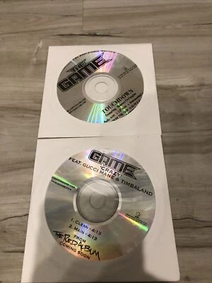 The Game- 2 Promo Singles Crazy & Touchdown Gucci Mane Timbaland Hip Hop Foto 1 de 4