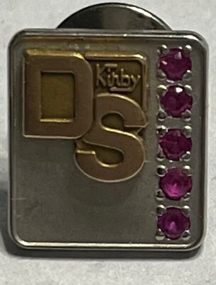 Kirby DS Division Service Pin 1/10 10K Gold with 5 Rubies Foto 1 de 3