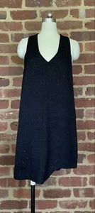 Life with bird size 2 10 black sleeveless shift Glitter cocktail dress - Picture 1 of 7
