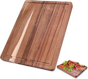 Cutting Boards,20"L x 15"W Acacia Wooden Cutting Board for Kitchen,Wood Chopping - Picture 1 of 7