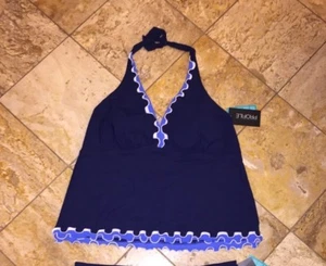 Profile by Gottex marineblau Badeanzug Tankini-Oberteil Übergröße Damen neu mit Etikett - Bild 1 von 6