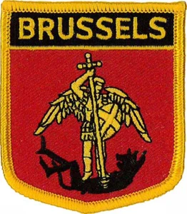 Parche bordado ciudad Bruselas (Bélgica) 6CM X 7CM (2 1/2" X 2 3/4") - Imagen 1 de 1