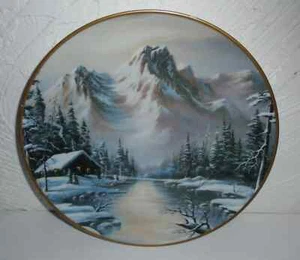 "Plato de porcelana Franklin Mint Peaceful Solitude de Robert Huff Collector 8 1/4""" - Imagen 1 de 2