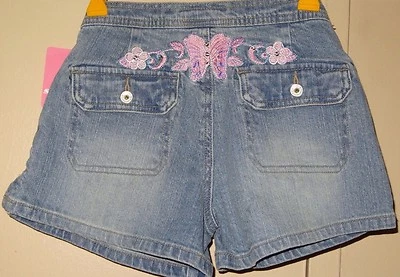 Pantalones Cortos Vaqueros Skechers Talla 8 Niñas Rosa Mariposa Blanco Corbata Cinturón Nuevo con Etiquetas Foto 1 de 4