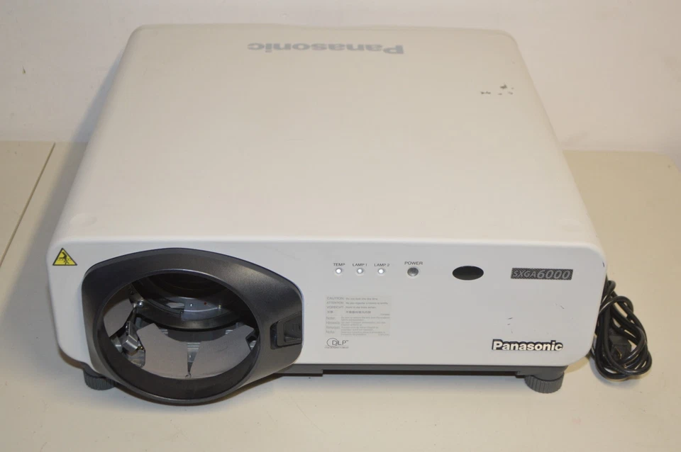 ^ Panasonic SXGA 6000 (PT-D7600U) DLP Video Projector (No Lens / No Air Filter) - Image 1 of 4