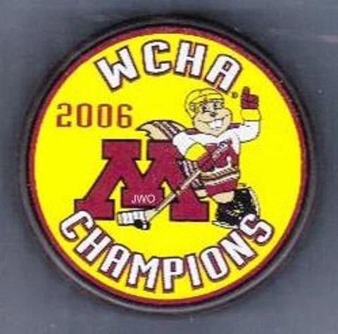 MINNESOTA GOLDEN GOPHERS 2006 WCHA CHAMPIONS CHAMPS PUCK - #ABL Cover