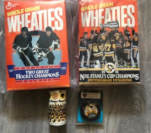 Wheaties Pittsburgh Penguins NHL Hockey Cereal Boxes New Puck Limited Rare Puck - Picture 1 of 12