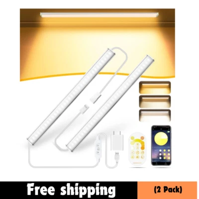 Daymeet 12 Inch Dimmable Under Cabinet LED Light Bar for Kitchen, Closet, Shelf