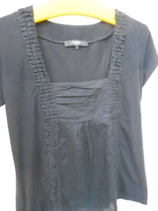 Oberteil WEEKEND MAX MARA schwarz, M, feinste Baumwolle - Bild 1 von 5