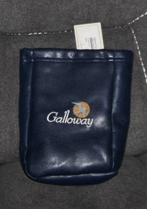 NEU AM&E bestickte Vinyl Wertsachen Tasche GALLOWAY NATIONAL GOLFSCHLÄGER marineblau - Bild 1 von 5