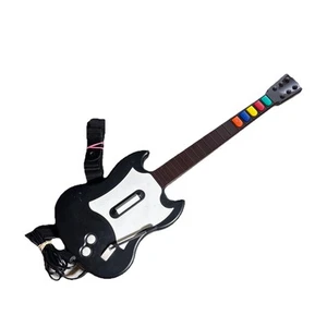 Guitar Hero RedOctane Silver/Black Guitar PS2 Model PSLGH Wired - Picture 1 of 1