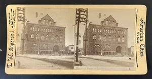 Antikes Stereoview Etui Western Reserve Medical College Cleveland Ohio OH - Bild 1 von 3