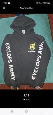 Subtronics Cyclops Ejército Sudadera con Capucha Talla Pequeña Negra Sudadera Cíclope Ojo Gráfico Foto 1 de 3