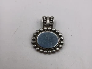 Sterling Oval Pendant - Picture 1 of 3