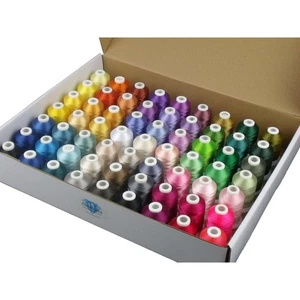 Simthread 63 Colors Polyester Compatible with Brother Embroidery Machine Thr... - Picture 1 of 7