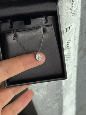 Diamond pave Tear Drop Necklace - Image 1 of 3
