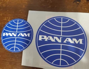 PAN AM 🌐 LOGO AUFKLEBER RETRO VINTAGE LOOK Mini 2" Sticker (6) SET - Bild 1 von 24