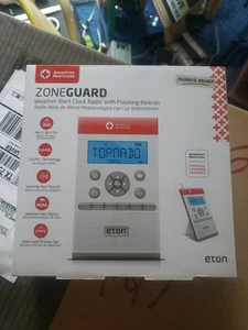 Eton ZoneGuard Cruz Roja Americana AM/FM Alerta Meteorológica Reloj Radio Flash Baliza - Imagen 1 de 10