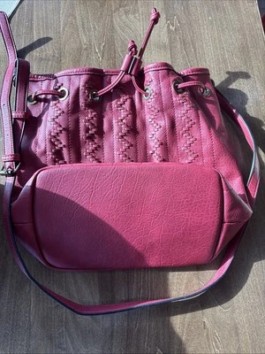 Mujer Hayden Harnett Cuero Bolso / Monedero GRANDE Rojo Lote de Bolsillos EXCELENTE Foto 1 de 2