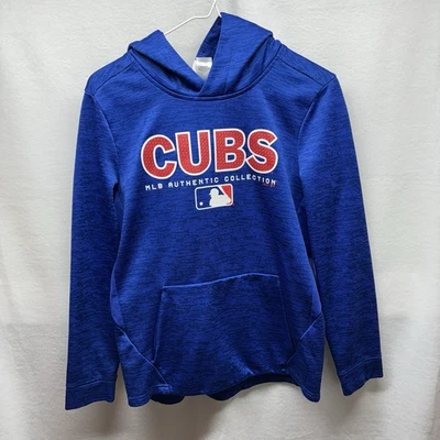 Sudadera con Capucha Juvenil Chicago Cubs, Azul, Majestuosa, Talla Juvenil Grande Foto 1 de 4