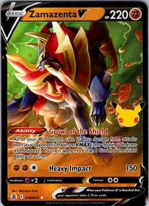 Zamazenta V 018/025 SWSH: Celebrations Ultra Rare - NM - Picture 1 of 2