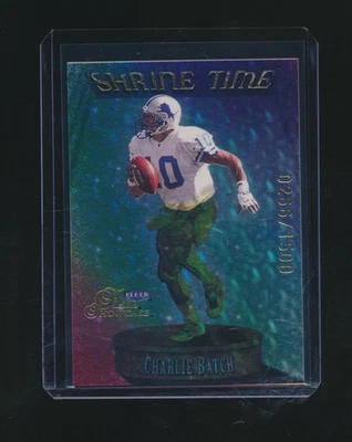 CHARLIE BATCH 1999 FLEER FLAIR SHOWCASE SHRINE TIME 0266/1500 #4 - Image 1 of 2