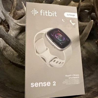 Fitbit Sense 2 - Health + Fitness Smartwatch in Lunar White - New in Sealed Box - Image 1 of 4
