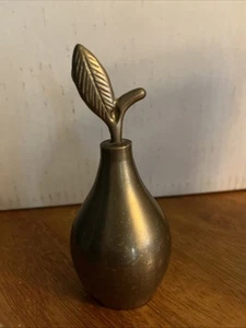 Vintage Brass Pear Bell 5" Solid - Picture 1 of 2