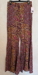 SO-Kohl's Floral WIDE FLARE Hose Damen Gr. M Neu mit Etikett - Bild 1 von 9