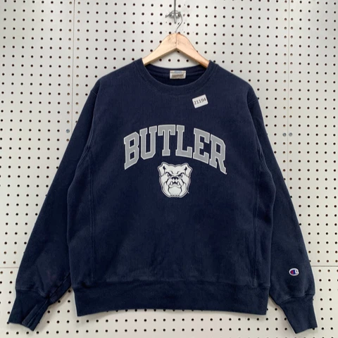 Butler Bulldogs Crewneck Sweatshirt Blue Champion Reverse Weave Adult M  23x27 Cover