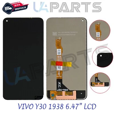 UA PARTS For VIVO Y30 1938 6.47" Touch Screen Digitizer LCD Display Assembly Replacement