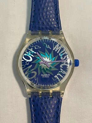 Swatch MusiCall - Tone in Blue - mit Weckfunktion TOP Zustand 90s Vintage 1993 - Bild 1 von 4