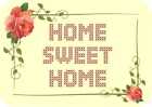 4.8In X 3.4In Sampler Home Sweet Home Magnet Car Truck Vehicle Bumper Decal