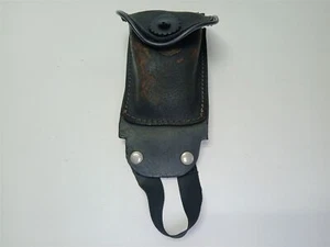 Harley-Davidson 1994 Softail Custom Leather Pouch Bib Dash Console Trim - Picture 1 of 10