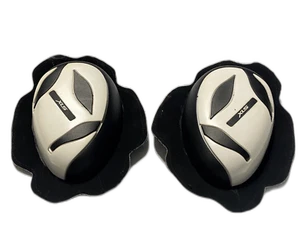 Knieschleifer Weiß Schwarz Schleifpads von XLS White Knee Slider One Size - Bild 1 von 4