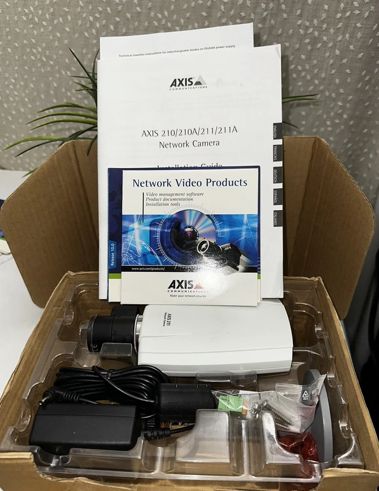 1 AXIS COMMUNICATIONS 211 0198-001-05 NETWORK CAMERA w/ TAMRON LENS - Image 1 of 4