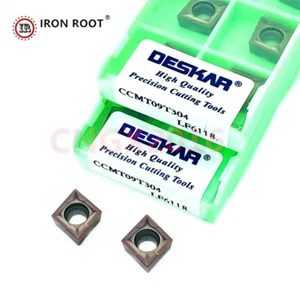 DESKAR 50P CCMT09T304 LF6118 CNC Drehmaschine Werkzeug Bohren Hartmetalleinsatz für SCLCR/L - Bild 1 von 6