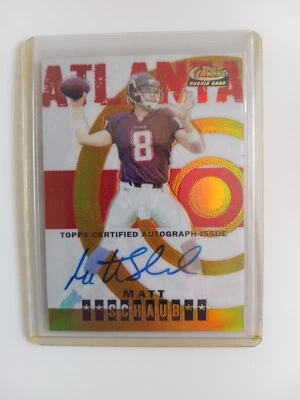 2004 Topps Finest Certified Autographed Issued Rookie Gold Matt Schwab 10/50... - Image 1 of 2